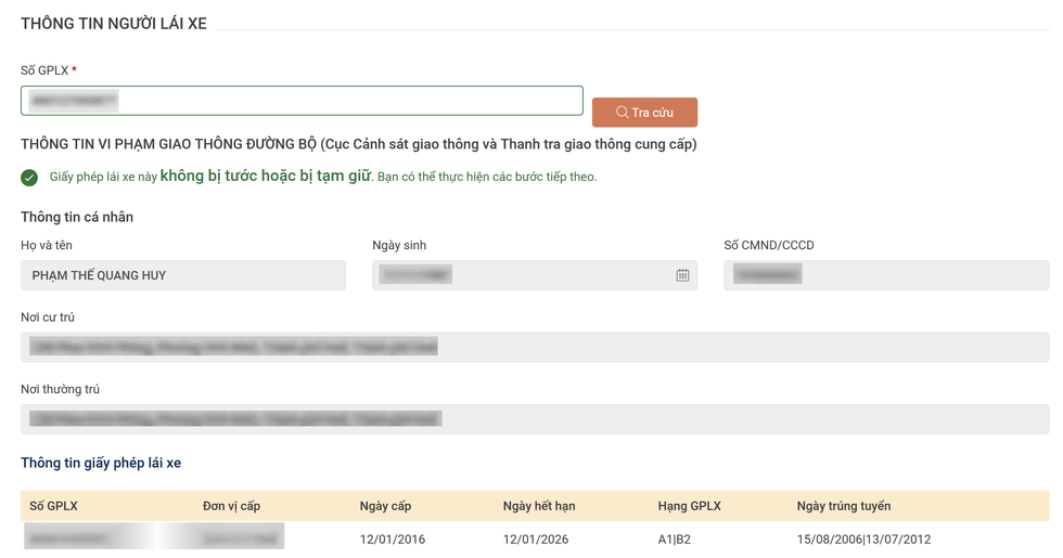 Hướng dẫn cách đổi giấy phép lái xe sắp hết hạn ngay tại nhà - 6