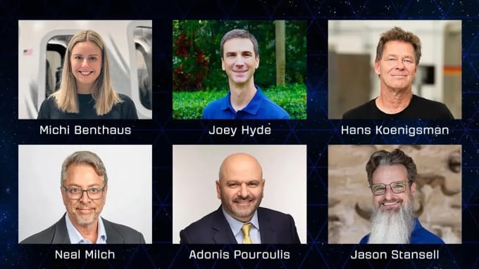 6 hành khách trên chuyến bay NS-37 diễn ra ngày 18/12. Ảnh: Blue Origin