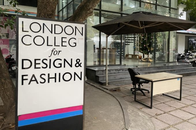 Trường Cao đẳng nghề Thiết kế và Thời trang London. Ảnh: Trần Tùng