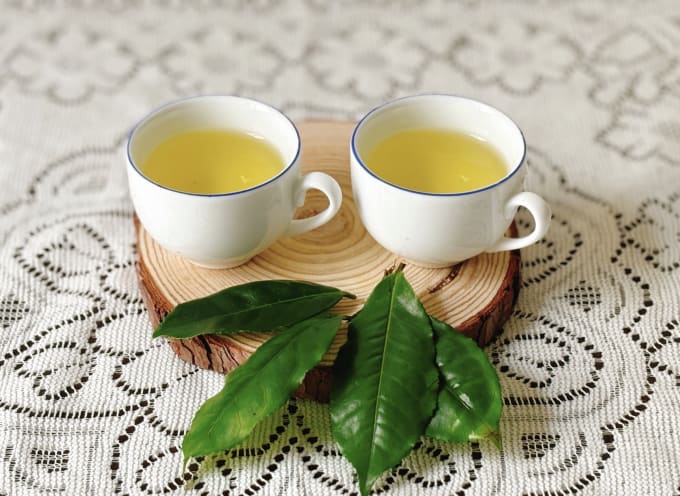 Trà ấm có thể làm giảm ngứa họng. Ảnh: Bảo Bảo