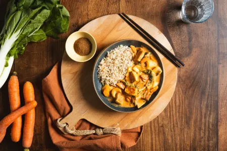 Indiase curry met tofu