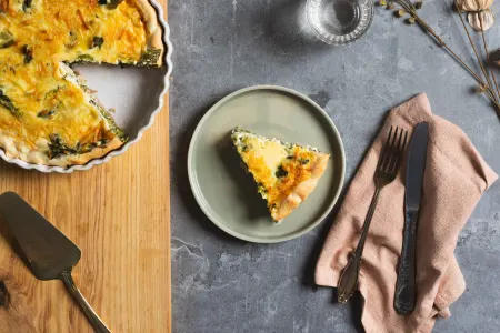 Andijviequiche met walnoten