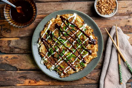 Okonomiyaki met prei
