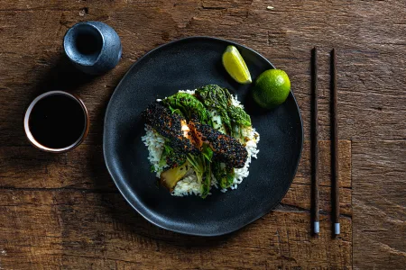 Zalm met sesamkorstje