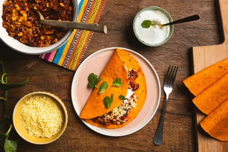 Wraps met chili con carne 