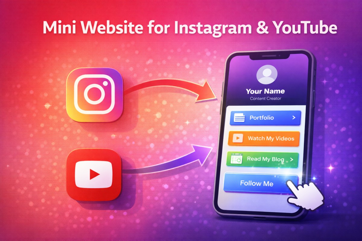 How to Build a Mini Website for Instagram and YouTube