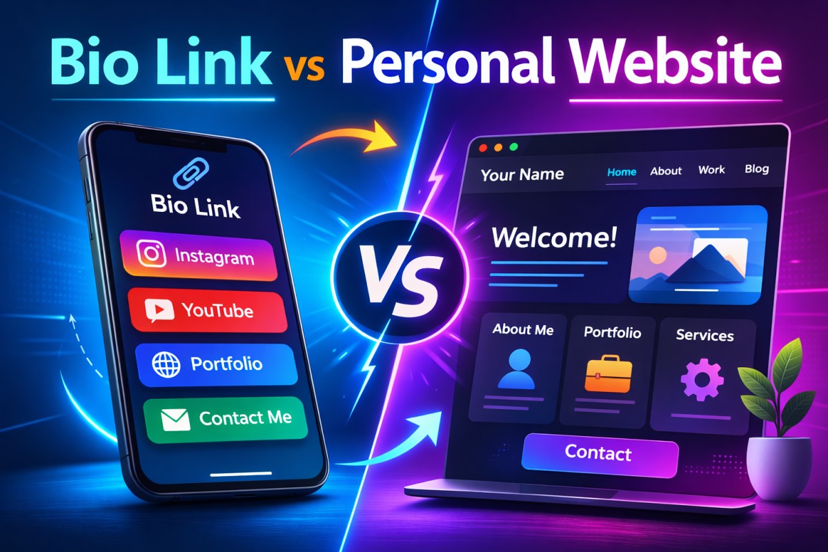 Bio Link vs Personal Website — Which One Should You Choose?
