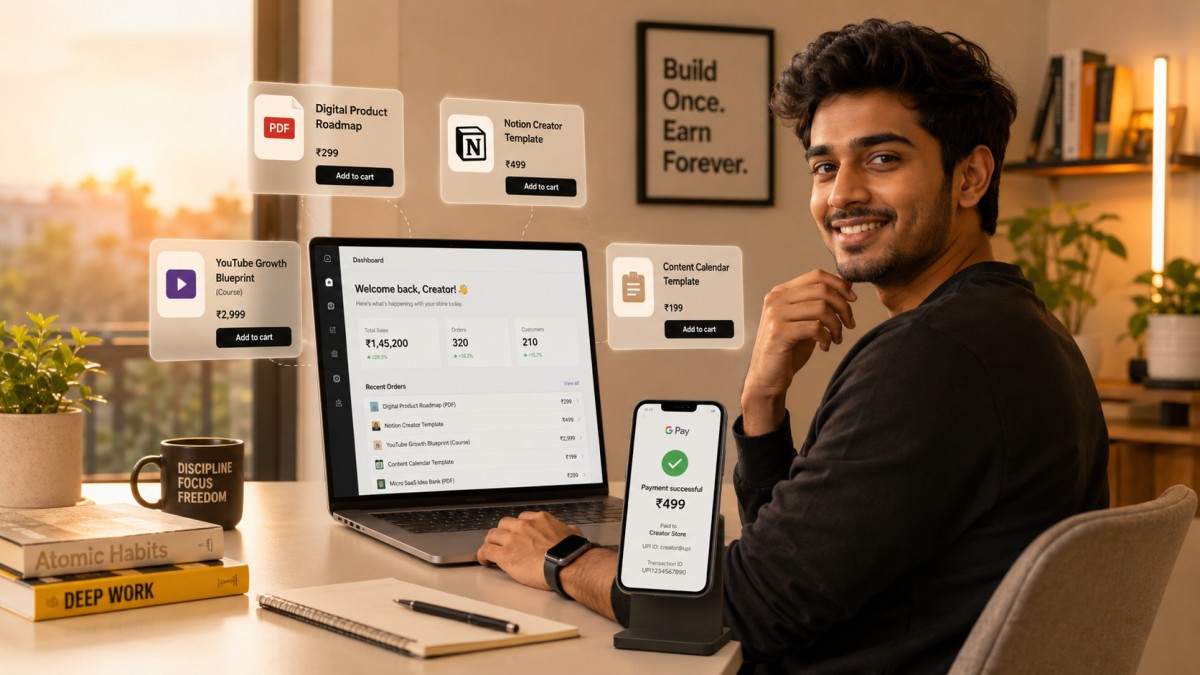 How to Sell Digital Products Online in India Without a Store (2026)