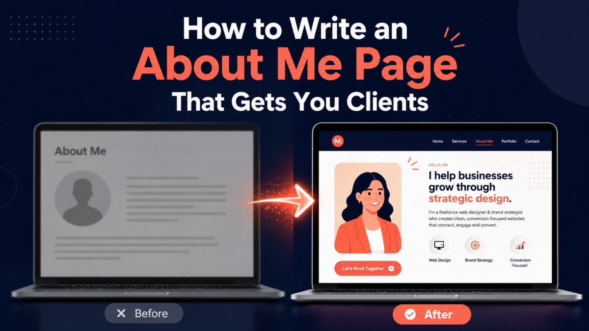 How to Write an About Me Page That Actually Gets You Clients (With Examples)