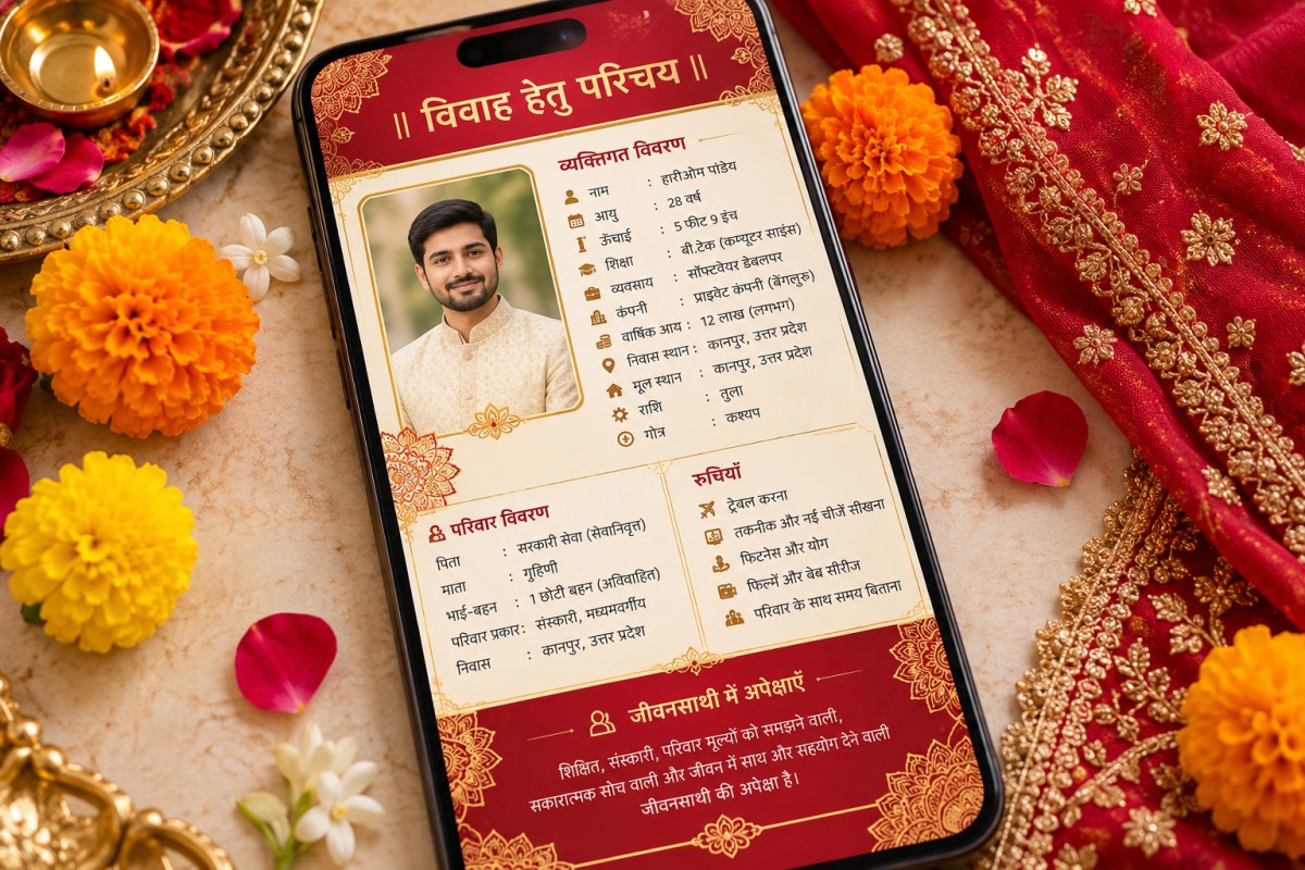 Shaadi Ka Biodata Mobile Se Kaise Banaye — Free PDF Download (2026)