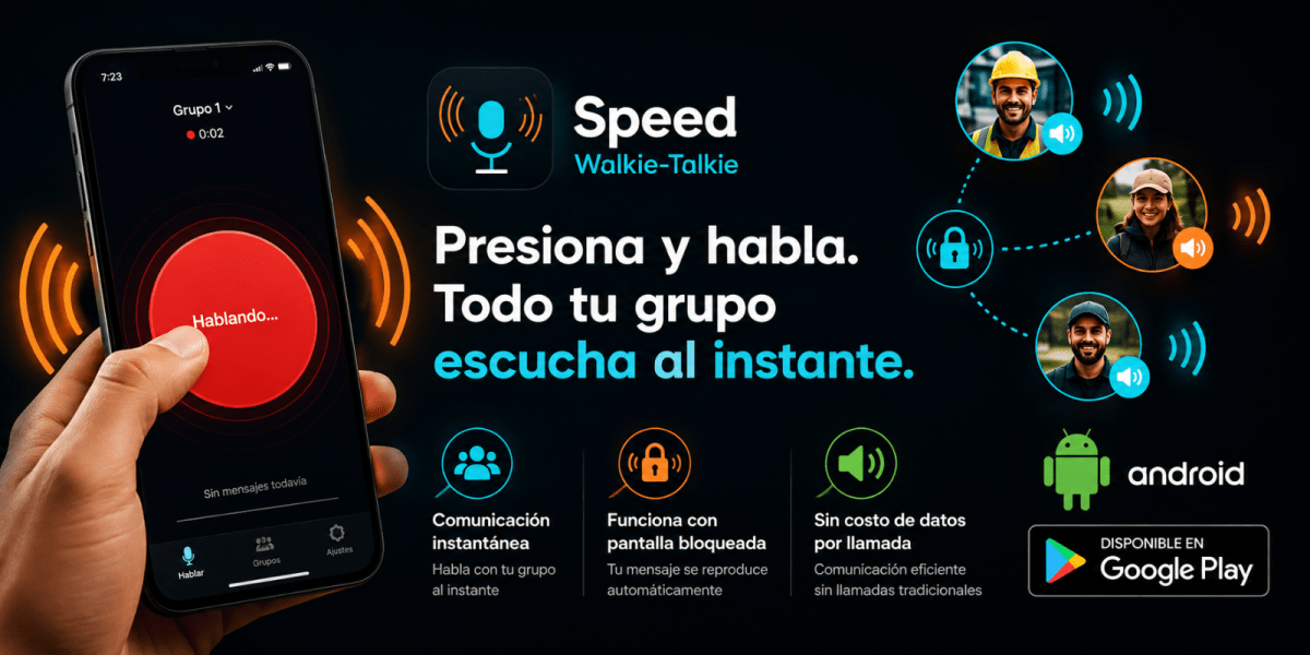 APP para Android - Walkie Talkie Speed