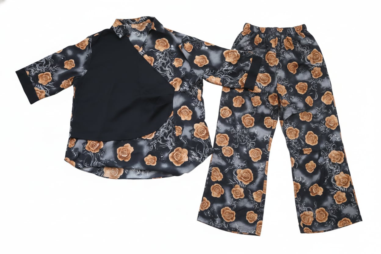 Beauty Flower Plazo Set for Women's