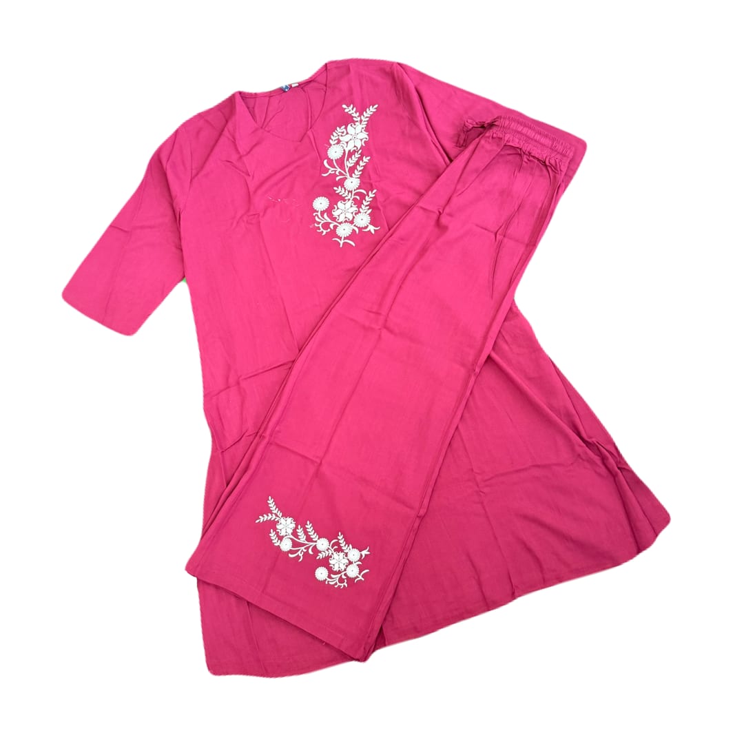Beauty Of Flowers- Cotton Long Coord Set for Women