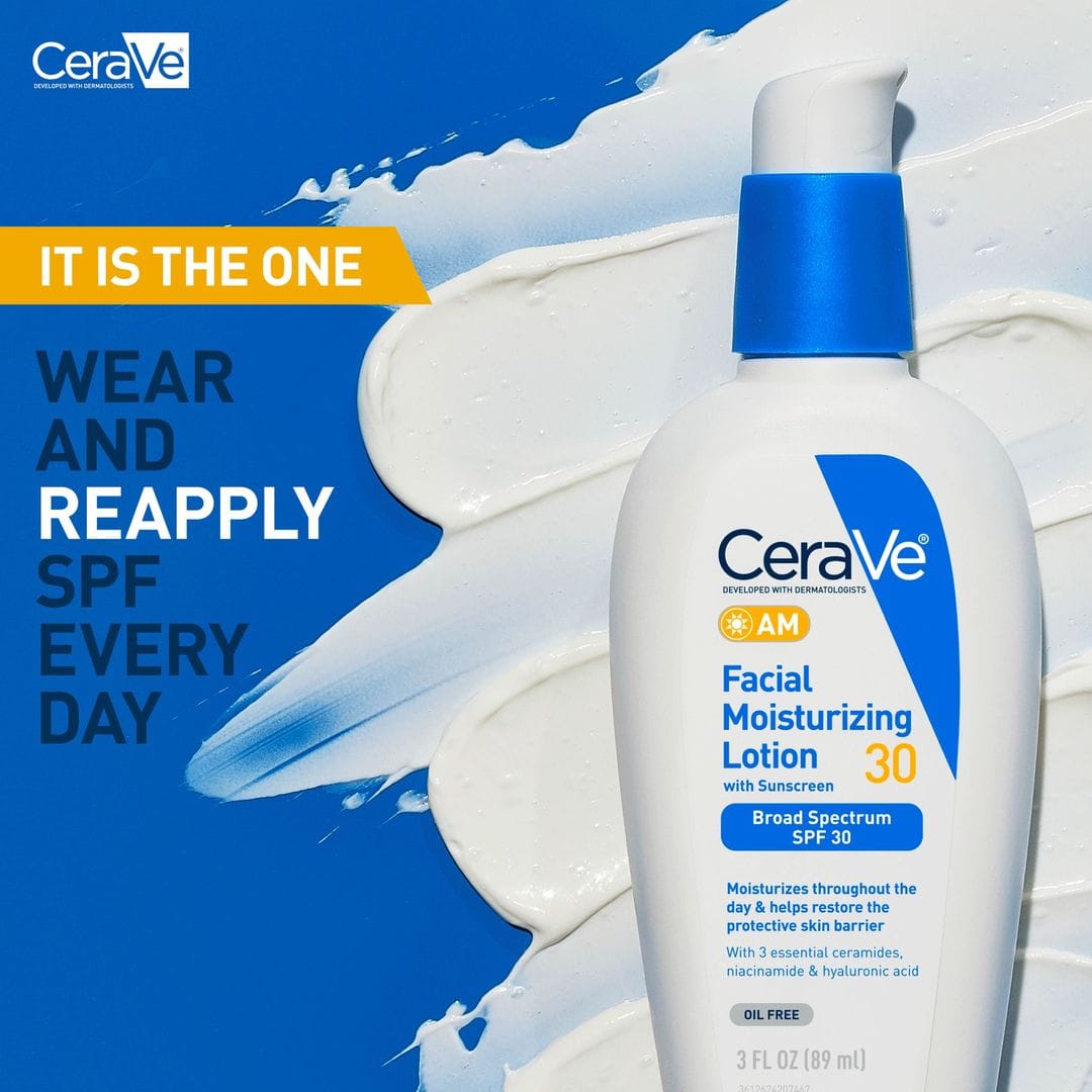 CeraVe facial moisturising lotion with sunscreen 50ml.