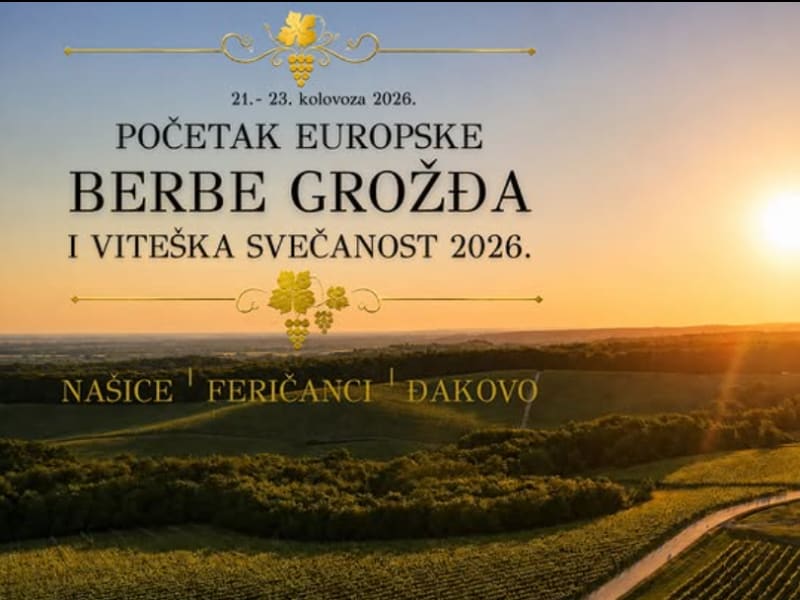 Početak Europske berbe grožđa i Vinske viteške svečanosti 2026.
