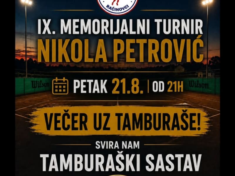 IX. Memorijalni turnir Nikola Petrović - tamburaški sastav Komšije