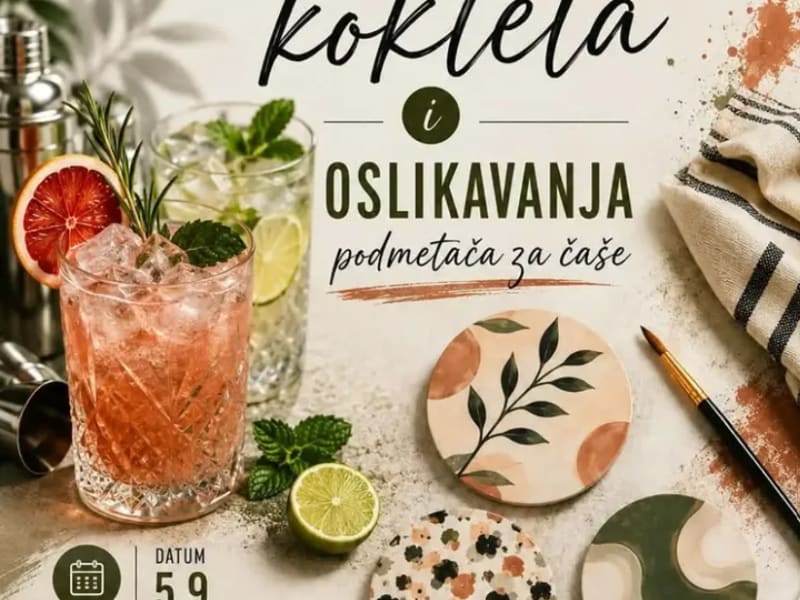 Radionica pripreme koktela i oslikavanja podmetača za čaše
