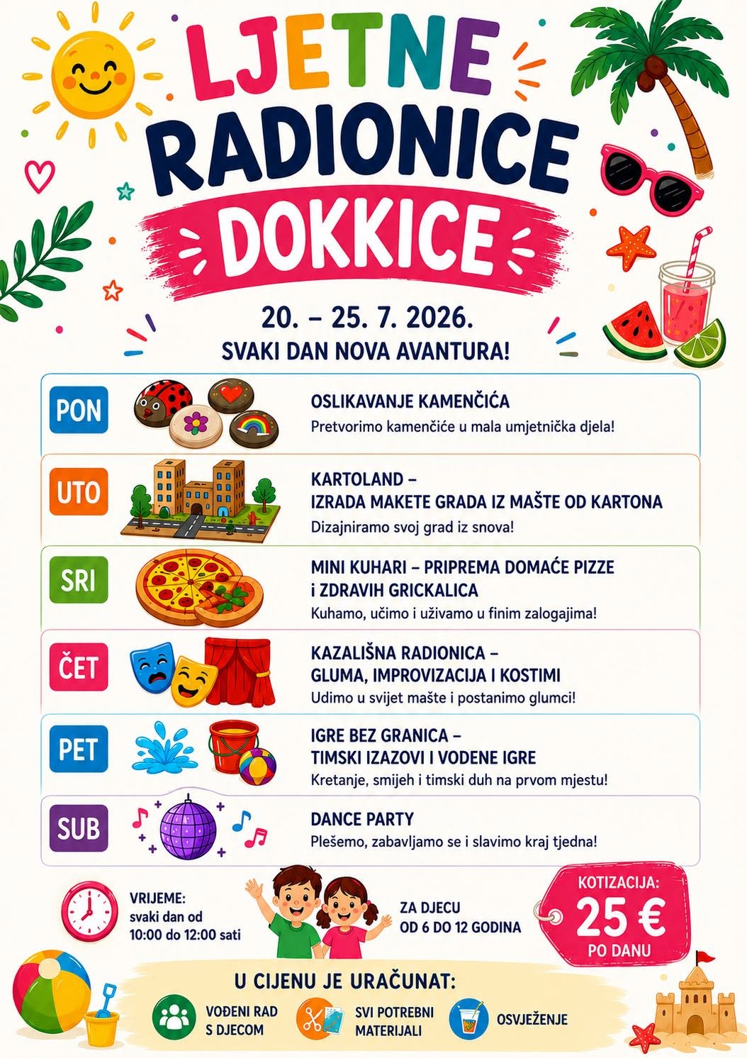 Ljetne radionice DOKKICE - Oslikavanje kamenčića