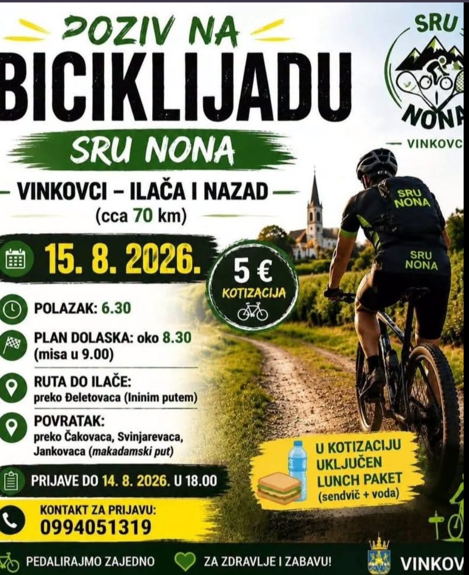 Poziv na biciklijadu SRU NONA