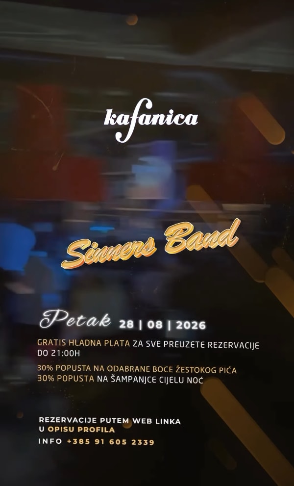Sinners Band u Kafanici