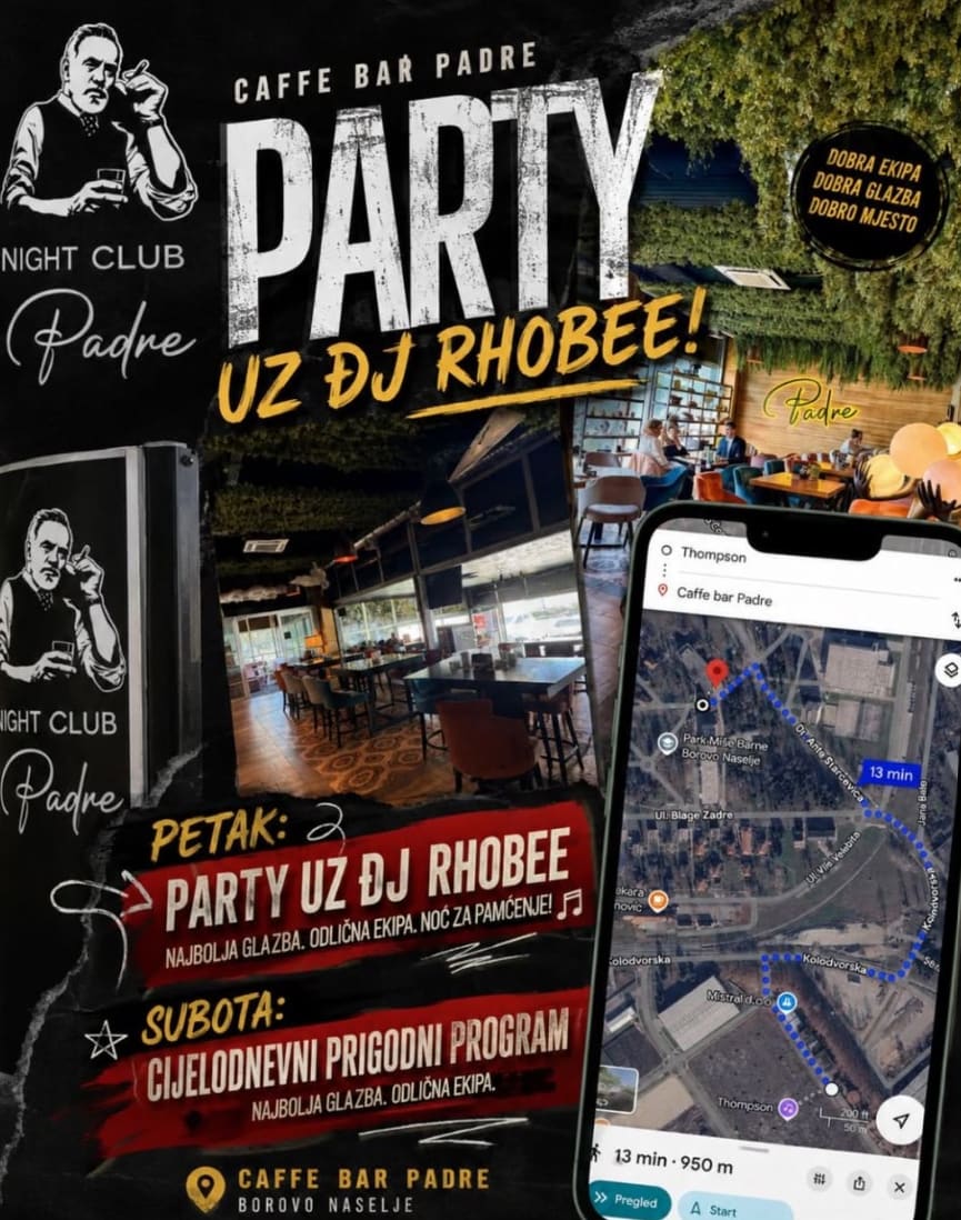Party uz DJ Rhobee - Caffe bar Padre
