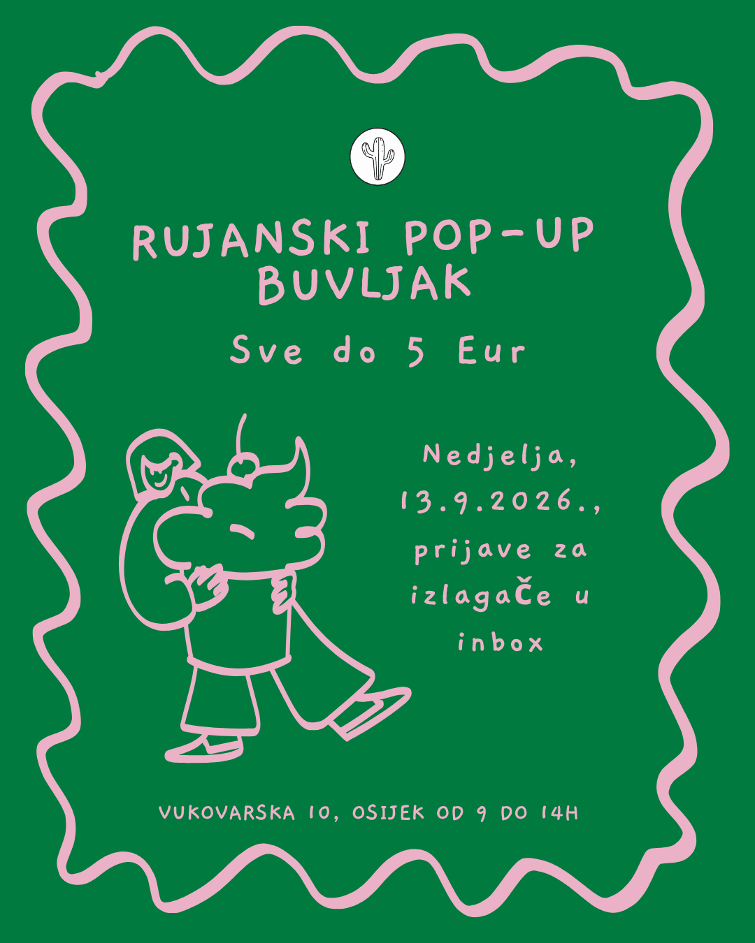 Pop up buvljak u Studiju Cactus