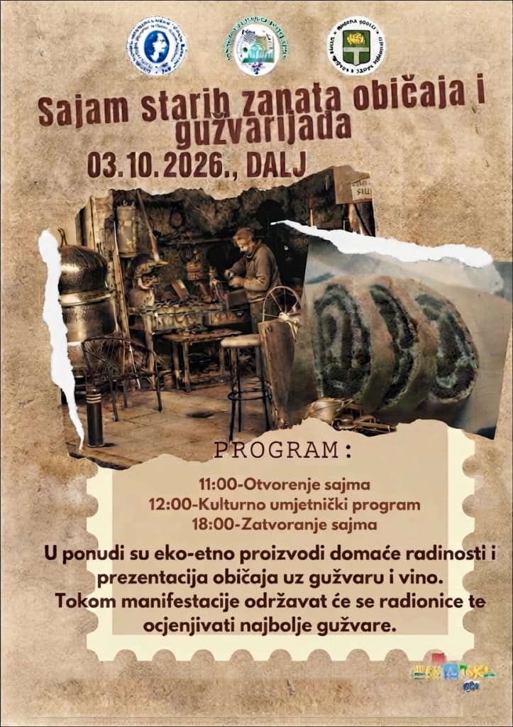 Sajam starih zanata, običaja i gužvarijada 2026