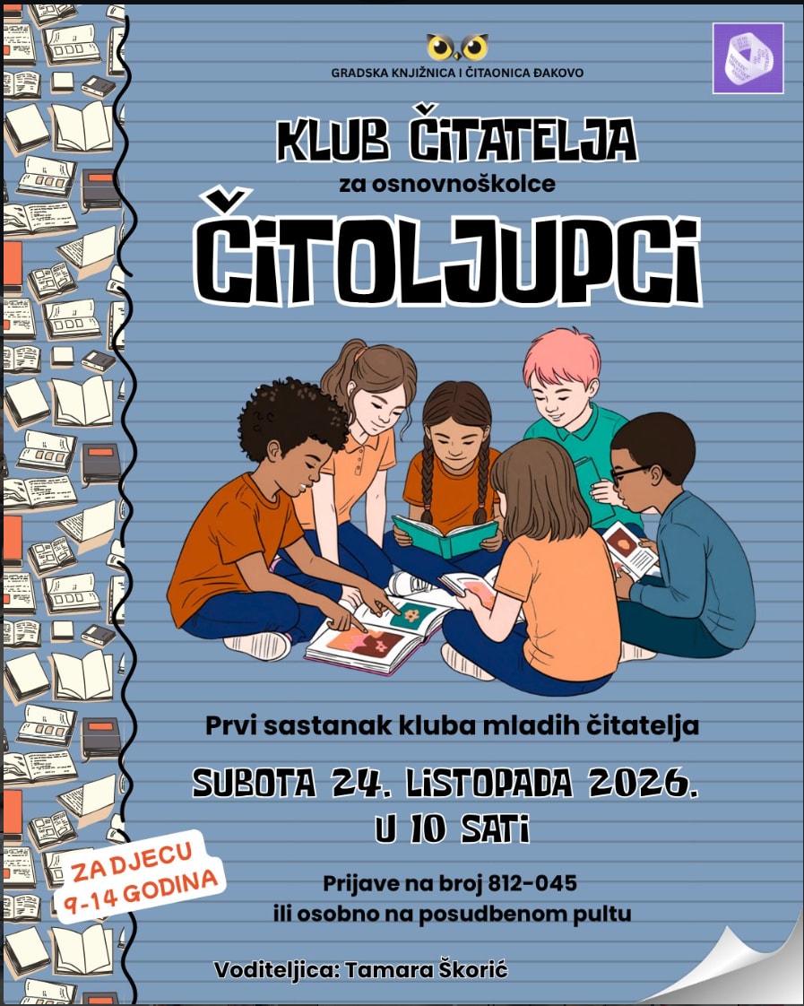 Klub čitatelja Čitoljupci – prvi sastanak