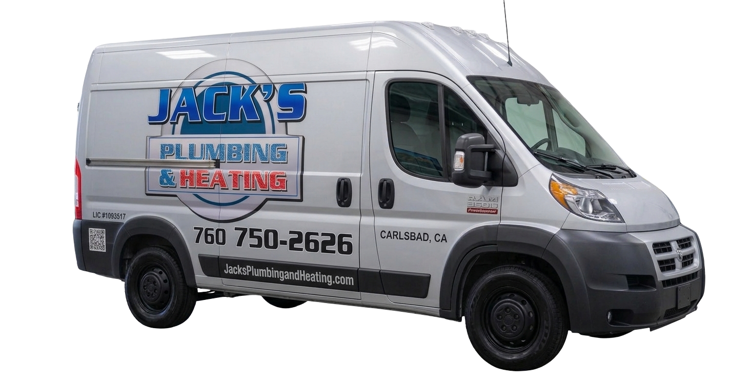 Jack's Plumbing company van - left side