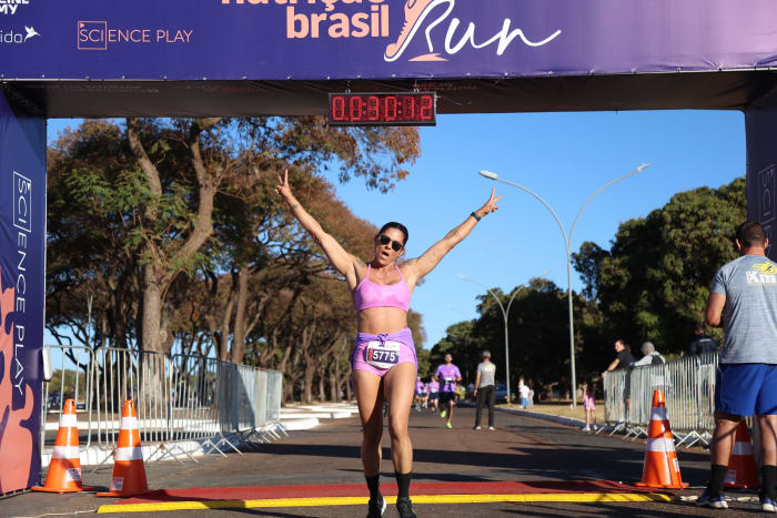 Emoção na chegada da NB Run