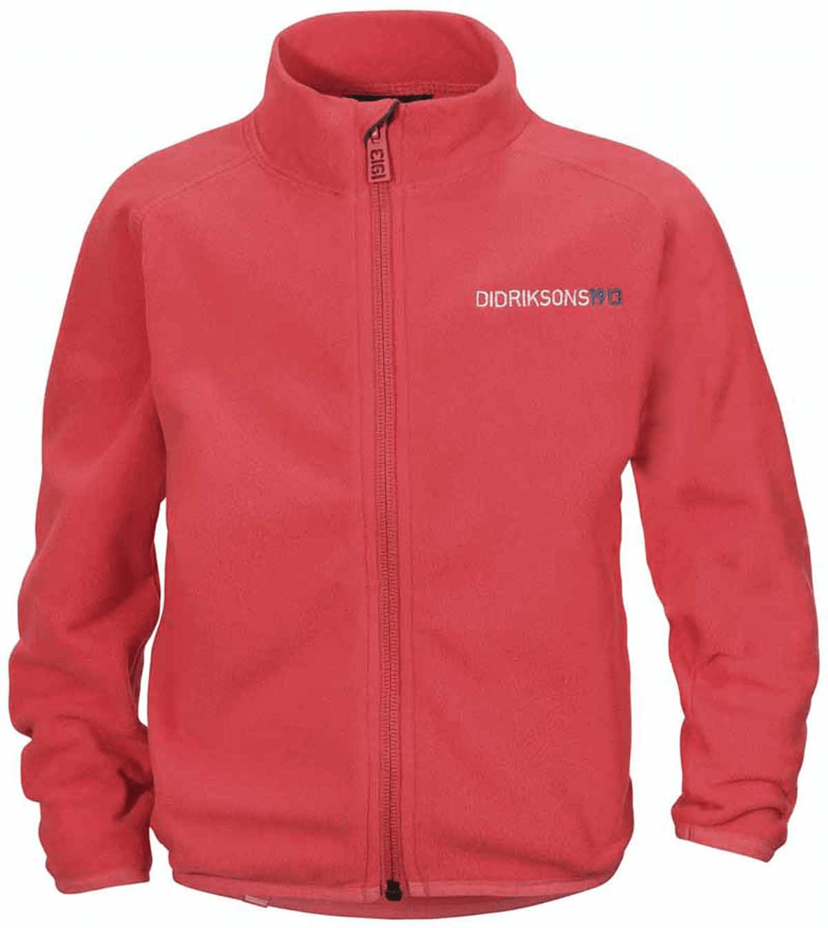 Overfrakke jurist Efterforskning Didriksons Monte Kid's Microfleece Jacket Poppy | Køb nu!