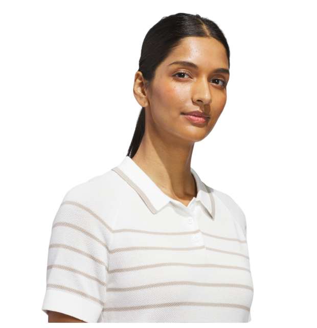 Adidas W Ultimate365 Stripe Knit Polo _03