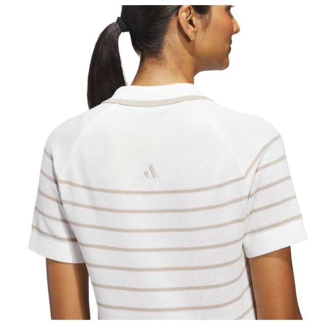 Adidas W Ultimate365 Stripe Knit Polo _04