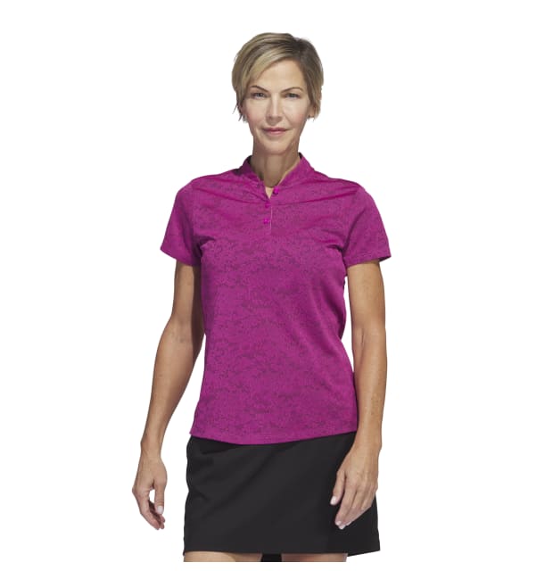 Adidas Women's Jacquard Golf Polo Shirt_01