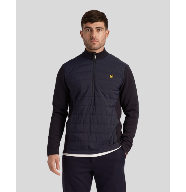 Lyle & Scott Baffle Quilted 1/4 Zip Midlayer