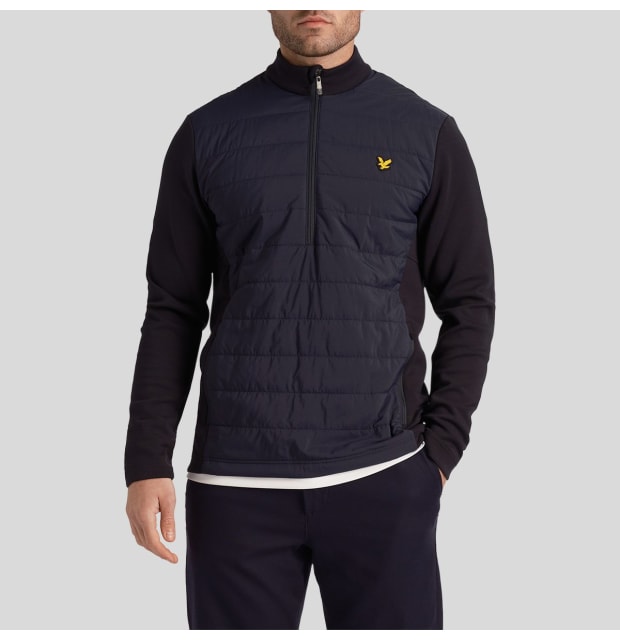 Lyle & Scott Baffle Quilted 1/4 Zip Midlayer_01