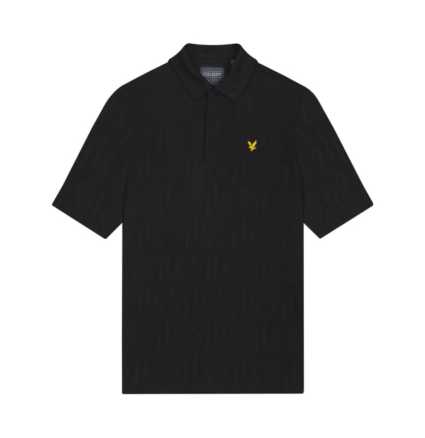 Lyle & Scott Monogram Jacquard Polo Shirt