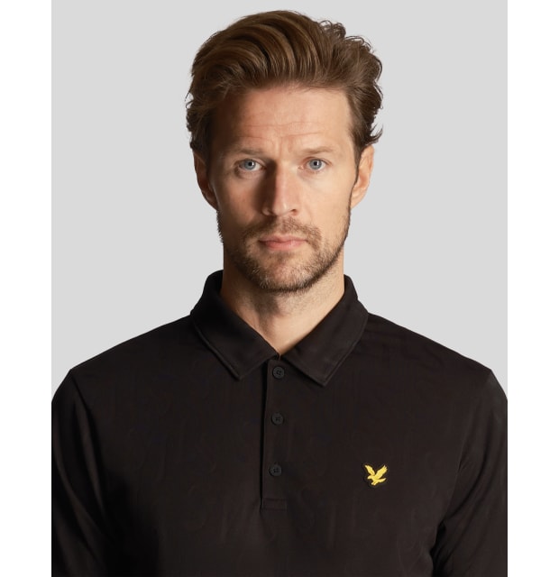 Lyle & Scott Monogram Jacquard Polo Shirt_03