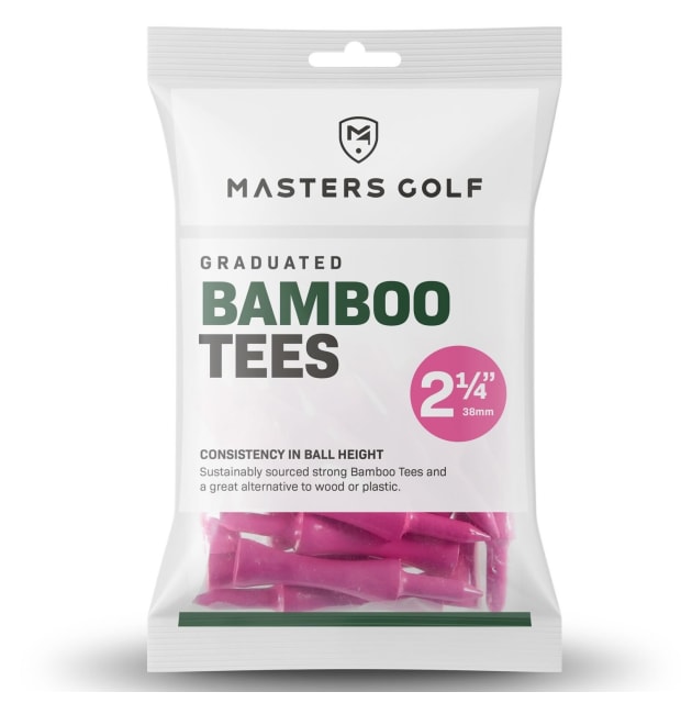 MASTERS BAMBOO GRADUATED GOLF CASTLE TEES PINK