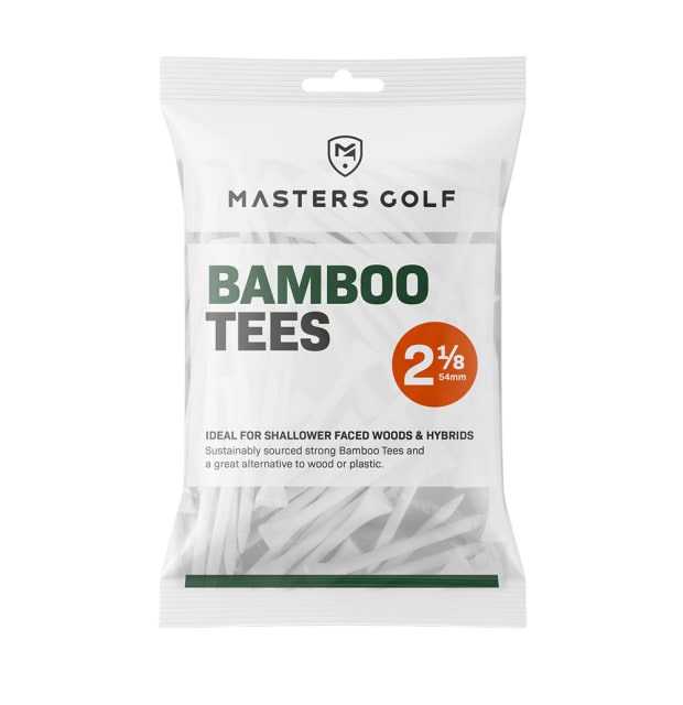 Masters Bamboo Graduated Tees 2 1/8 White