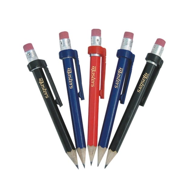 Masters Wood Pencils m clip & eraser  