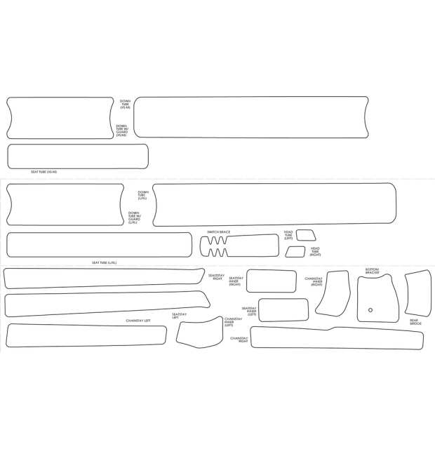 Yeti SB130/150/165/140 Frame Protector Sheet Gen2 Gloss