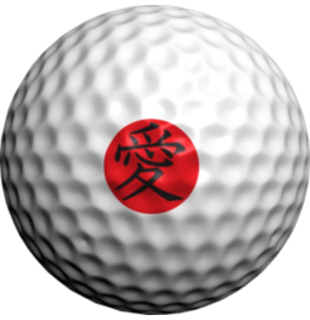 Masters Golf Dots Love Kanji