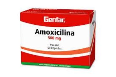 Amoxicilina 500mg genfar x1