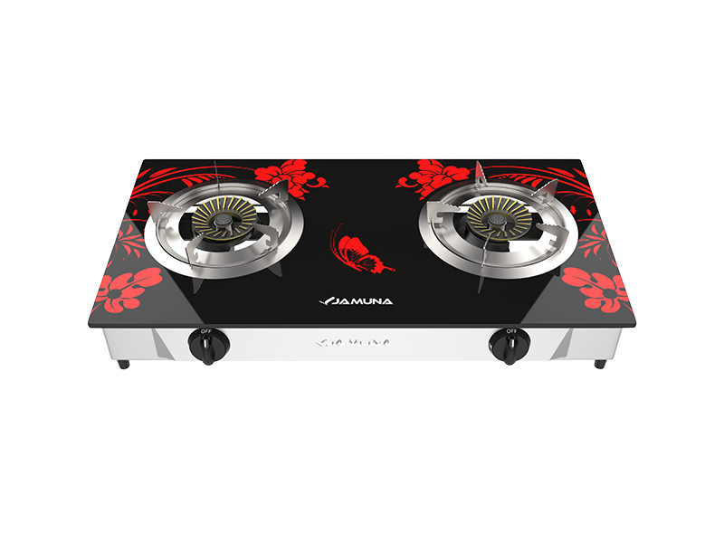 Jamuna Gas Stove JGS-D2LG Red Flower