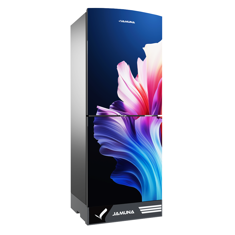 Jamuna 175L Refrigerator Blue Hibiscus