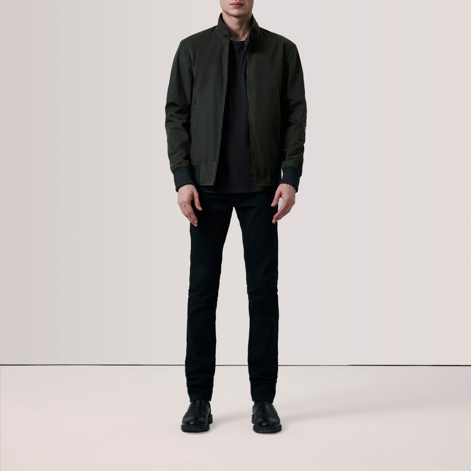 Morrison Men's Waxed Canvas Flannel Bomber Jacket finest raw materials