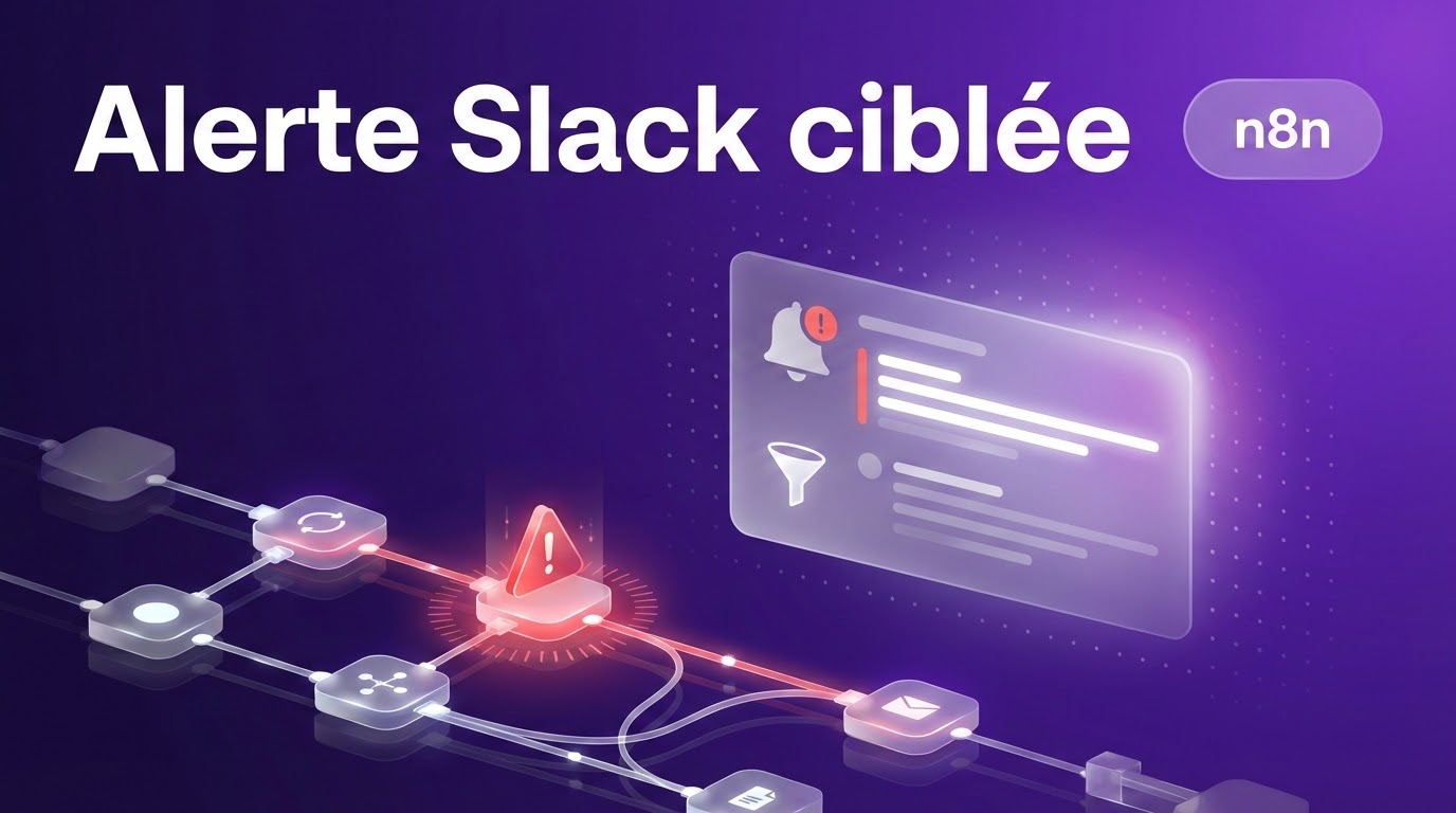 Envoyer des alertes sur Slack avec n8n sans surcharger les équipes
