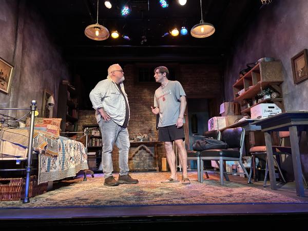 Actor in an emotional moment during class