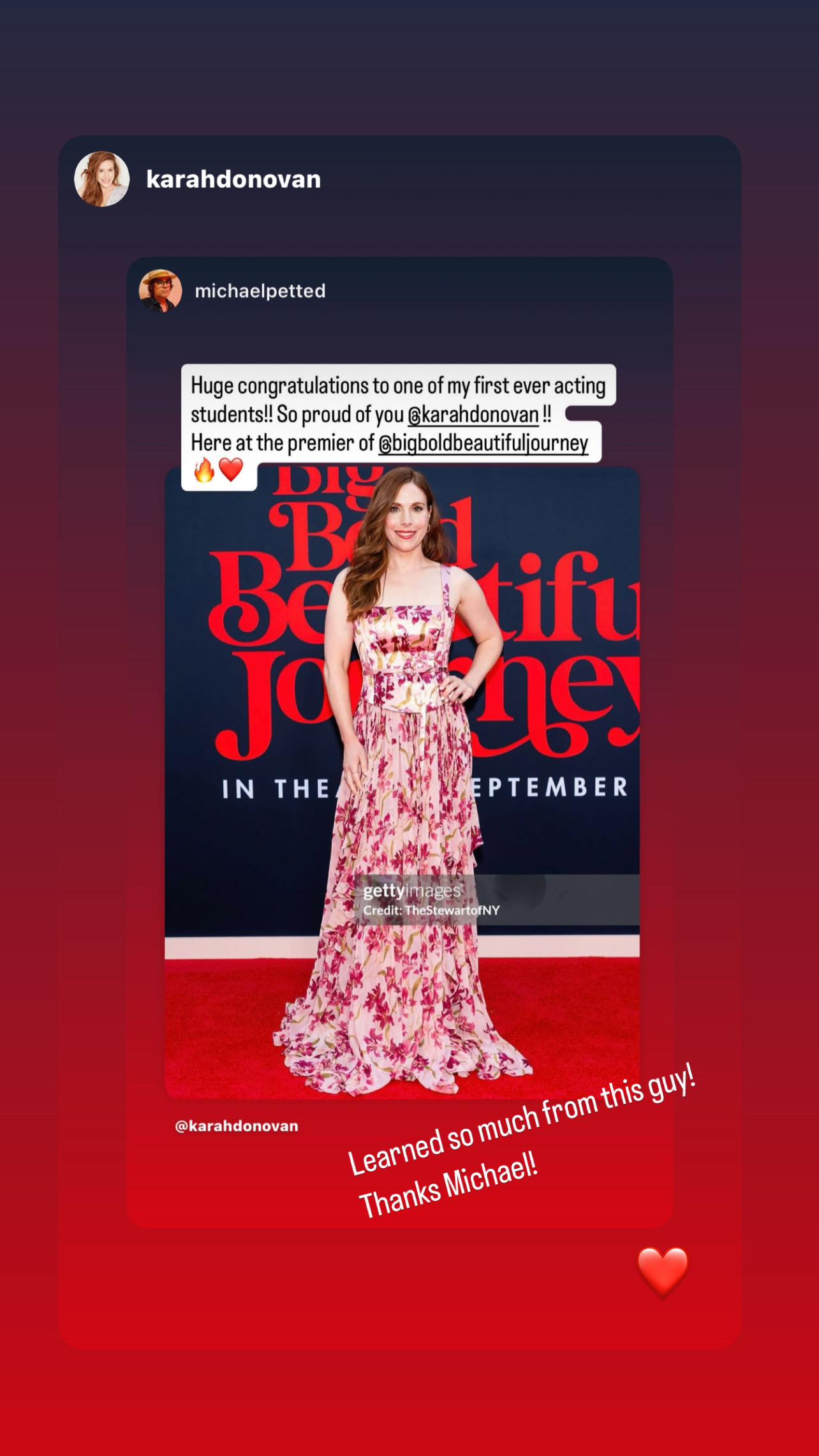 Actors performing an intense scene in class